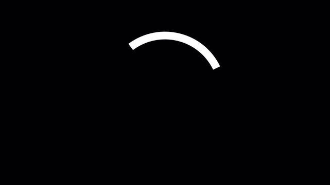 Spinning Circle Loader Animation &ndash; 4K Seamless Loop with Alpha Channel