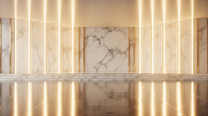 Light stripes create a modern interior design background
