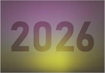 Happy New Year 2026 Holiday Design Abstract Symbol Vector Illustration