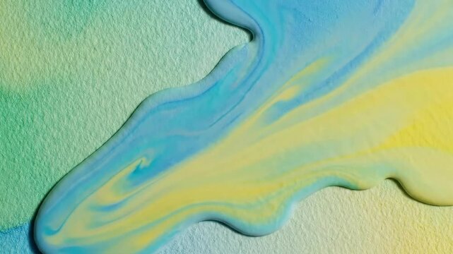 Colorful Abstract Liquid Paint Flow &ndash; Vibrant Fluid Art Texture in 4K