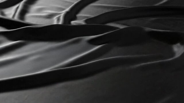 Elegant black leather subtly shifting in light creates dynamic, modern texture perfect for backgrounds and design mockups, evoking luxury and sophistication