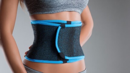 Belly Under Compression Wrap for Enhanced Sports Recovery During Exercise Routine