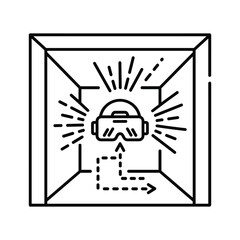 Virtual reality headset for immersive digital experience in space