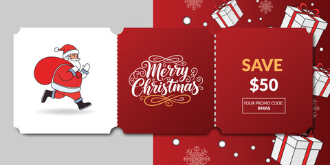 Christmas Coupon Save $50 Promo Code Xmas Gifts Santa Holiday Season
