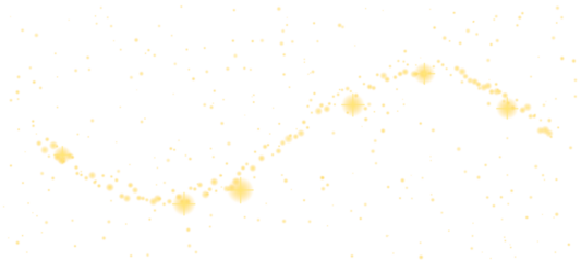 Golden celestial trail of stars forming a cosmic infinity symbol in the night sky