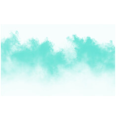 Turquoise mist ethereal scene mysterious teal fog dreamy cloudscape atmospheric smoke effect dramatic backdrop fantasy © Hafiz