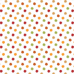 Fall Autumn Floral Seamless Flower Background