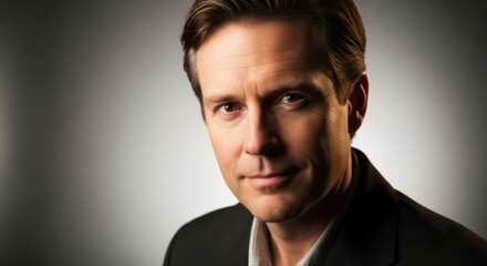 Fototapeta premium portrait of a confident businessman with a slight smile in a