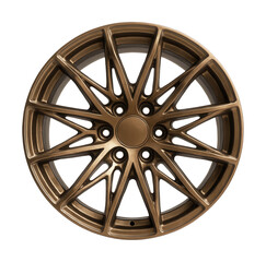 Obraz premium Bronze-tinted alloy wheel rim with a Y-spoke design.
