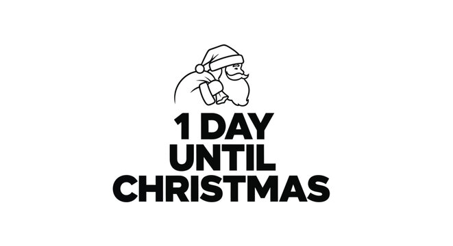 One day remains until Christmas, the joyous holiday season. - Powered by Adobe