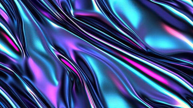 A stunning display of abstract design featuring gradient neon waves that glow softly, creating a vibrant wallpaper with blurred shapes in purple, blue, green, and pink hues SEAMLESS PATTERN