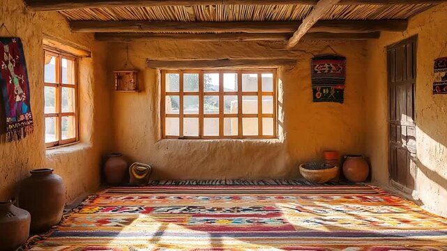 peruvian desert house interior video