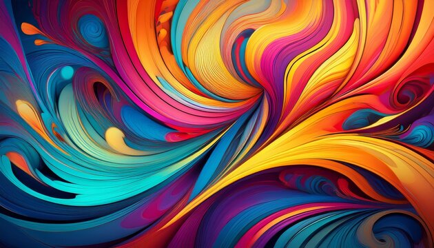 vibrant abstract swirl pattern