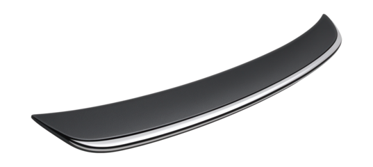 Subtle lip spoiler with chrome trim for enhanced boot lid style.