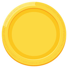 Shiny Golden Coin Graphic Illustration Representing Finance Investment Wealth and Value for Business Growth and Rewards