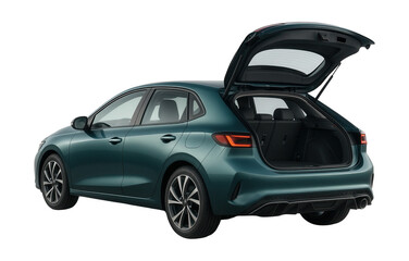 Hatchback featuring split-folding rear seats and a standout rear diffuser.
