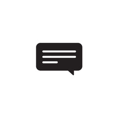 Social media message bubble silhouette speech bubble with text icon