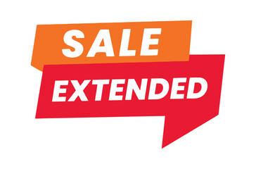 An orange banner reading 'SALE' is overlaid on a red banner reading 'EXTENDED', indicating an extended sale.