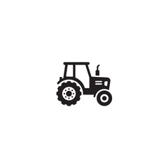 Tractor silhouette farming vehicle shape icon