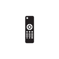 TV remote silhouette rectangular remote with buttons icon