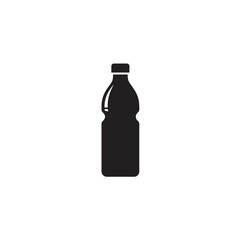 Water bottle silhouette vector icon