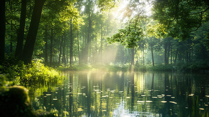 The forest is calm, and the lake sparkles in the sunlight. Youâ€™re taking a break by the shore. Whatâ€™s the perfect way to relax and rejuvenate in this natural haven?