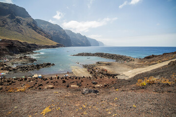 Punta de Teno is the northwestern tip of Tenerife (Canary Islands, Spain). It is a strip of land that juts out into the sea, a stunning spot with views of the Giants' Cliffs and La Palma Island.