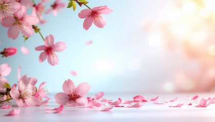 Fototapeta premium pink cherry blossom