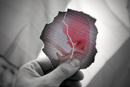 12 weeks or baby abortion cocept  image