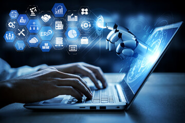 Artificial intelligence enhances ERP systems, optimizing processes, integrating business data, and supporting smart decision-making across organizations. Entice