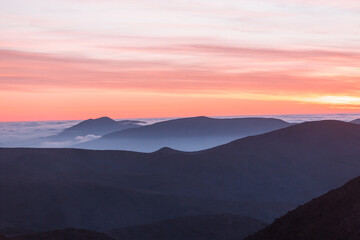 Mountains silhouette