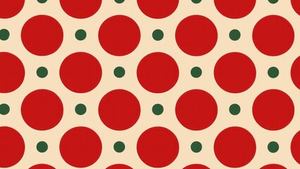 Vibrant retro polka dot pattern.