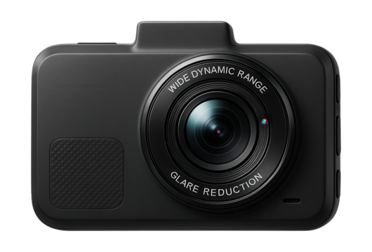 Wide dynamic range dash cam with glare reduction features.