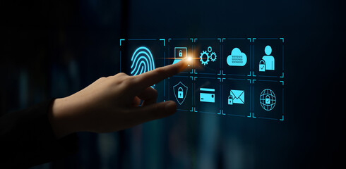 System for safeguarding digital identity using fingerprint authentication, encryption, and secure access protocols across cloud, device, and personal data environments Latch