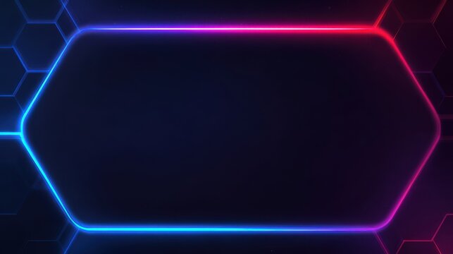 Stunning photo of futuristic esport background for gaming live streaming. Esport game tournament competition neon banner.