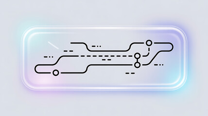 Abstract circuit board design in neumorphism style for technology background