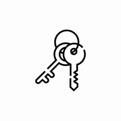 home keys icon sign vector