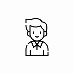 young boy icon sign vector