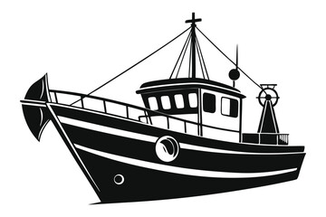 Monochrome vessel reveals a nautical journey with maritime structure and rigging details