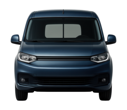 Compact van featuring clean lines and a single rear window design.