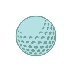 Golf ball. Golf game. golf ball Line art logos or icons
