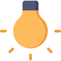 Illuminated Light Bulb Concept Symbol With Transparent Background And Glowing Rays Representing Ideas And Innovation