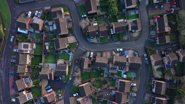 Aerial view of Grange park, Swindon, England