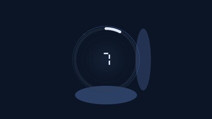 High quality digital countdown timer for web and app design showcasing modern interface at nighttime - Powered by Adobe