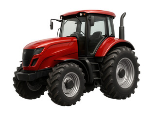 Obraz premium Compact cab tractor featuring streamlined fairings and a single exhaust.
