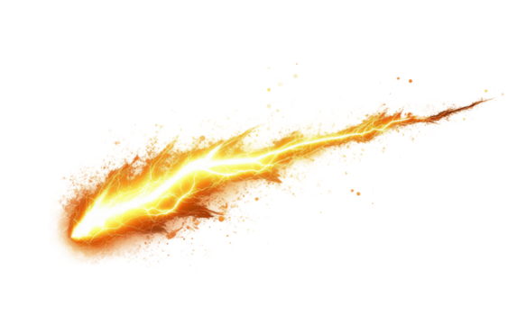 Bold lightning bolt emoji showcasing electric energy and dynamic online communication symbol isolated on transparent background PNG