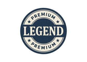 Obraz premium Retro premium legend badge with vintage circular design