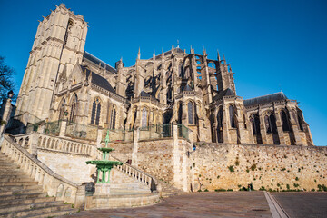 St-Julien Cathedral in Le Mans - France
