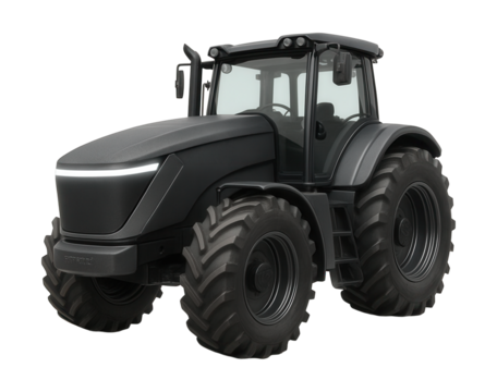 Electric tractor featuring a sloped nose and a horizontal light strip at the front.