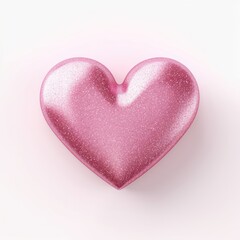 Obraz premium Sparkling pink heart illustration